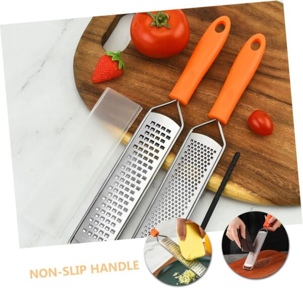 2pcs Cheese Grater Kitchen Grater Multifunctional Grater Multi Functional Grater Stainless Steel Grater Vegetable Cutter Small Grater Vegetable Grating Tool Kitchen Gadget