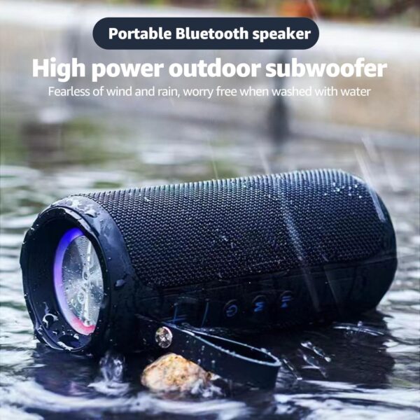 ZZA Bluetooth Speaker with HD Sound, Portable Wireless, IPX5 Waterproof, Up to 24H Playtime, TWS Pairing, BT5.3, for Home/Party/Outdoor/Beach, Electronic Gadgets, Birthday Gift