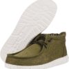 Hey Dude Men's Wally Mid | Men's Shoes | Men Slip-on Loafers | Comfortable & Light-Weight