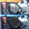 Front Side Window Sun Shade for 2015-2024 Fo-rd Transit Van High and Medium Roof Accessories, Foldable Window Sunshade Sun Visor Protector, Side Shades Sun Shield Blocks UV Ray Heat, Pack of 2