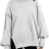 Trendy Queen Womens Oversized Sweatshirts Hoodies Crewneck Shirts Fall Outfits Teen Girls Y2k Winter Clothes