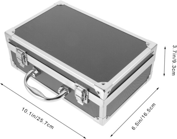 Aluminium Alloy Handheld Tool Storage Box Compact Tool Case for Small Tools Gadgets and Electronics Size with Insert