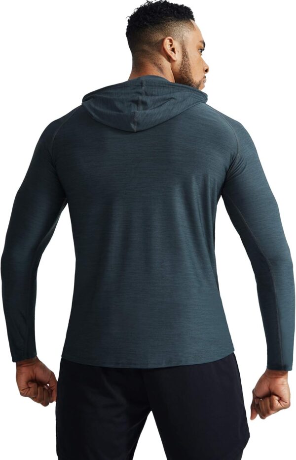 NELEUS Men's Dry Fit Athletic Shirt Workout Running Long Sleeve Shirts with Hoods