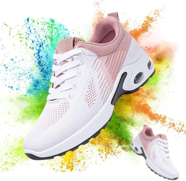 Padgene Womens Sneakers Air Cushion Running Shoes Lightweight Tennis Walking Shoes Mesh Breathable Gym Work Fashion Sneakers Athletic Comfortable Casual