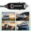 Starlink Mini DC Power Cable Cigarette Lighter 10FT Starlink Mini Cable 12V-24V DC Car Power Cable for Starlink Mini Accessories 18AWG Starlink DC Power Supply for Trucks Buses Ships Waterproof Gray