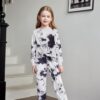 Arshiner Toddler Girl Clothes 2 Piece Outfits Fashion Twist Front Long Sleeve Sweatshirts and Sweatpants Sweatsuit Sets