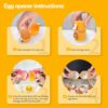 Egg Shell Opener, 3PCS Egg Separators Set, Egg Separator for Raw Eggs, Egg Shell Opener for Hard Boiled Eggs, Egg Yolk Separator for Separating the Egg Liquid, An Innovative Kitchen Cooking Gadget