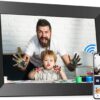 BIGASUO 10.1 Inch WiFi Digital Picture Frame, IPS HD Touch Screen Cloud Smart Photo Frames with Built-in 32GB Memory, Wall Mountable, Auto-Rotate, Share Photos Instantly from Anywhere