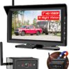 Magnetic Wireless Backup Camera for RVs and Trailers No-Installation - 7" HD 1080P Monitor, Strong Magnetic Scratch-Proof Rear View Camera for Trucks, Campers, SUVs, and Cars