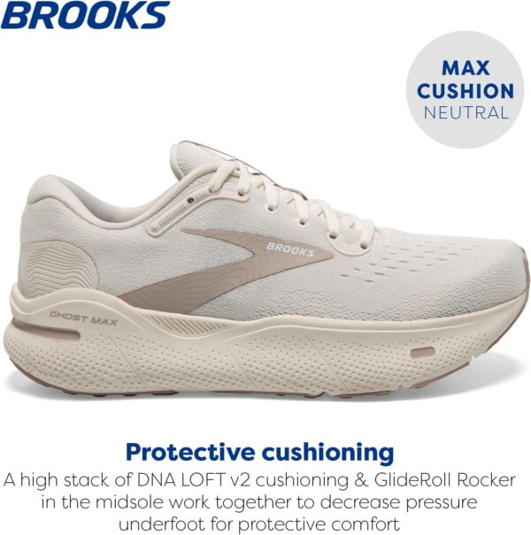 Brooks Men’s Ghost Max Cushion Neutral Running & Walking Shoe