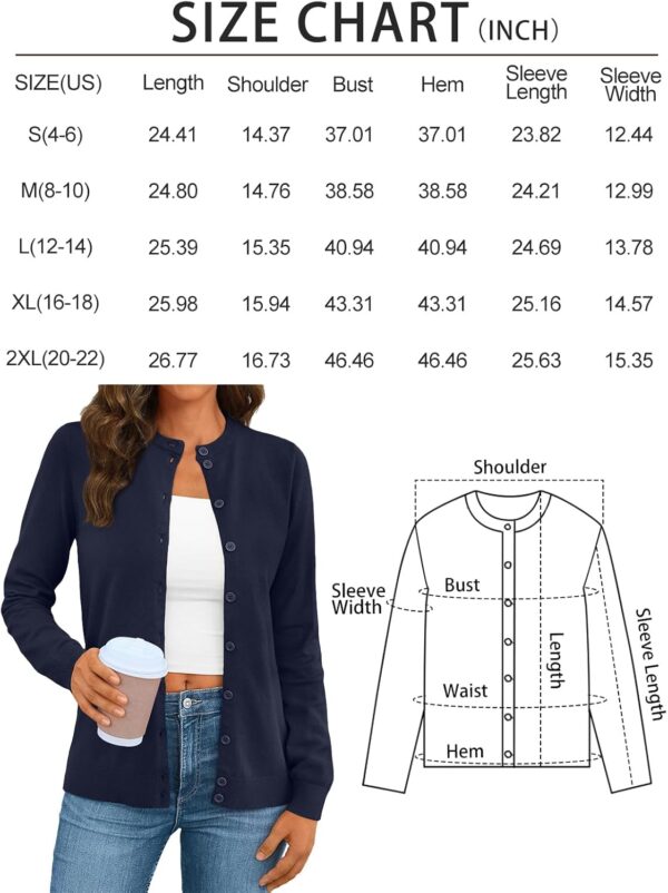 LILLUSORY Women's Cardigan Sweaters 2025 Lightweight Fall Oufits Clothes Fashion Trendy Long Sleeve Tops Casual Jackets