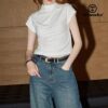 Women Leather Belt for Jeans Pants Fashion Ladies Skinny Faux Leather Dress belt with Gold Buckle