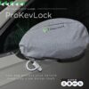 New & Improved ProKevLock Vehicle Side Mirror Covers Set with Anti-Theft Lock, UHMWPE, HPPE, 304 CRES Steel Mesh, Fits all Vehicles & Most Pickup Trucks, Protection from Ice, Bird Droppings, Version 3