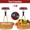 Luggage Scale, Dr.meter Luggage Weight Scale Backlight LCD Display PS02 110lb/50kg Electronic Balance Digital Postal Travel Accessories with Rubber Paint Handle Temperature Sensor, Red