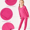 Resinta Girls Kids Cotton Thermal Underwear Set Toddler Girls Long Johns Kids Warm Base Layer Top & Bottom for Kids Winter