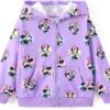 Disney Frozen Elsa Princess Cinderella Belle Stitch Girls Hoodie: Zip up Hooded Jacket/Sweatshirt for Unisex Toddler to Kid