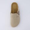 CUSHIONAIRE Hana Slip-On Buckle Clog with Cork Footbed +Memory Foam, Wide Widths Available