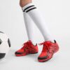 DREAM PAIRS Boys Girls Indoor Turf Soccer Cleats Lace Up Athletic Youth Futsal Football Shoes for Little/Big Kid