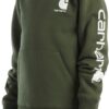 Carhartt Boys' Hoodie Fleece Pullover Sweatshirt