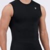 TELALEO 5 Pack Men's Athletic Compression Shirts Sleeveless Workout Tank Top Sports Base Layer Running Basketball