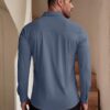 COOFANDY Men's Muscle Fit Dress Shirts Wrinkle-Free Long Sleeve Casual Button Down Shirts