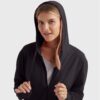 Hanes Women’s Slub Knit Full-Zip Hoodie, Textured Cotton Zip-Up T-Shirt Hoodie for Women