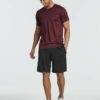 Real Essentials 5 Pack: Men’s Short Sleeve Dry Fit Active Crew Neck T Shirt - Athletic Running Gym Workout Tee Tops