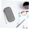 Portable External Hard Drive Storage Case Multi Purpose Organizer for Data Cables Earphone Accessories and Electronic Gadgets Grey Travel Cable Organizer Bag