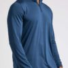 Real Essentials 3 Pack: Men's Dry-Fit Active Quarter Zip Long Sleeve Athletic Performance Pullover (Available In Big & Tall)