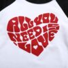 Toddler Boys Girls Valentine Shirts Raglan Long Sleeve Tees Kids Love Heart Truck Graphic Tops 2-7 Years