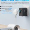 Universal Travel Adapter Offers 5.8A 3X 3.0A USB-C Ports, 2X 2.4A USB-A Ports and Multi AC Outlet, All-in-One International Power Plug Adaptor Worldwide Charger for EU US UK AU 200+ Countries