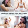 MUSICOZY Sleep Headphones Bluetooth Sleep Eye Mask for Sleeping, Headband Wireless Headphones Sleeping Masks Headphones, Sleep Earbuds for Side Sleepers Men Women with Speakers Cool Tech Gadgets