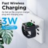 2024 Upgrade for Apple Watch Charger,Magnetic Portable iWatch Charger USB C&USB A Fast Wireless Charging Travel Battery Charger for iWatch Ultra2/Ultra/SE2/SE Series 10/9/8/7/6/5/4/3/2/1