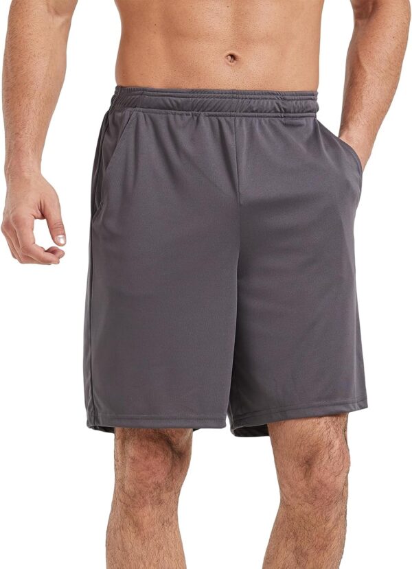 5 Pack Men's Athletic Gym Shorts with Pockets Quick Dry Activewear Workout Running Shorts for Men