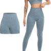 3 Piece Workout Sets for Women Butt Lifting Leggings with High Impact Sports Bra Gym Shorts