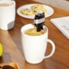 The Motor Mixer by HMC - Novelty Boat Motor Coffee Mixer Wind-Up Outboard Mini Boat Motor Stirrer Toy Beverage Works with Cups, Mugs, & Glasses - Unique Drink Mixing Gadget