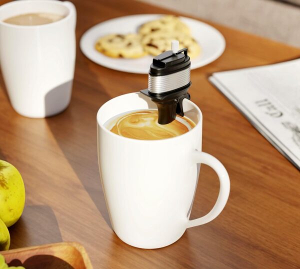 The Motor Mixer by HMC - Novelty Boat Motor Coffee Mixer Wind-Up Outboard Mini Boat Motor Stirrer Toy Beverage Works with Cups, Mugs, & Glasses - Unique Drink Mixing Gadget