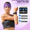 MUSICOZY Bluetooth 5.2 Headband Sleep Headphones Headband Headphones Sports Wireless Music Earphones Eye Mask Earbuds for Workout Running Travel Yoga Mom Women Cool Gadgets Unique Gifts