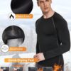 5 or 4 Pack Men's Thermal Compression Shirt Fleece Lined Long Sleeve Athletic Base Layer Cold Weather Gear Workout Top