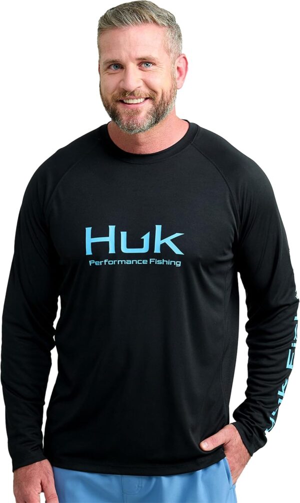 HUK Men's Pursuit Vented Long Sleeve, 30 UPF Fishing Shirt