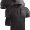 NELEUS Men's Dry Fit Performance Athletic Shirt with Hoods