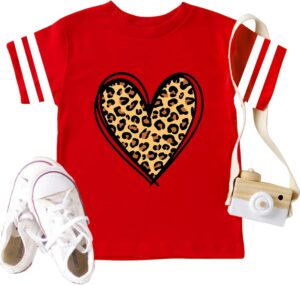 Toddler Valentines Day Shirt for Boys Girls: Valentine Heart Graphic Tshirts Kids Valentine's Day Outfit Love Heart Tee