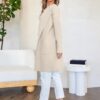 ANRABESS Women's Open Front Knit Lightweight Cardigan Casual Long Coatigan Sweater Lady Jacket Coat 2025 Fall Outerwear