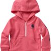 Carhartt Girls' Long-Sleeve Half-Zip Hooded Sweatshirt