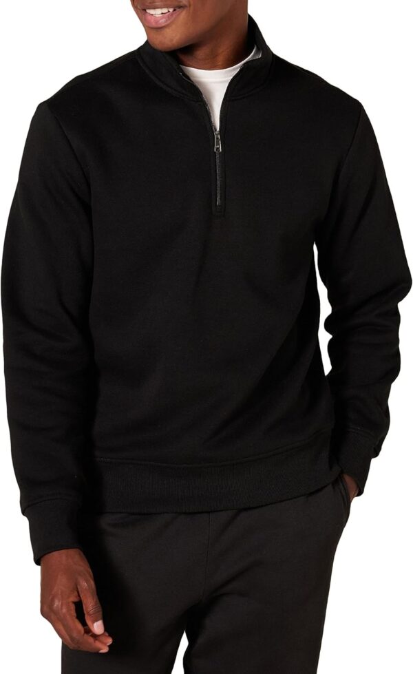 Amazon Essentials Men's Long-Sleeve Quarter-Zip Fleece Sweatshirt