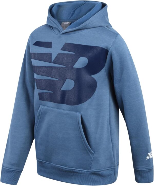 New Balance Boys' Sweatsuit Set - 3 Piece Short Sleeve T-Shirt, Fleece Hoodie Sweatshirt, and Sweatpants (8-12)