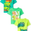 The Children's Place Baby Boys Dinos Short Sleeve Graphic T Shirt