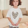 Arshiner Girls Clothes Summer 2 Piece Outfits Drop Shoulder T-Shirts and Biker Shorts Kids Fashion Clothing Sets