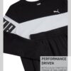 PUMA Boys' Jogger Set - 2 Piece Soft Fleece Pullover Crewneck Sweatshirts and Sweatpants For Boys - Casual Active Set (4-16)