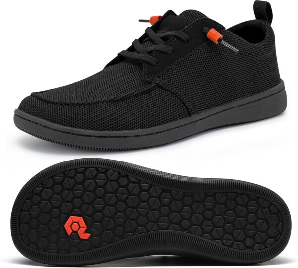 Men's Barefoot Wide Toe Box Shoes - Minimalist Barefoot Shoes with Zero Drop Sole Extra Wide Slip on Walking Shoes for Men